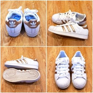 Adidas Superstar white copper